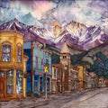 Silverton main street San Juans — ceramic art tile