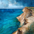 the Lake Michigan overlook — ceramic art tile