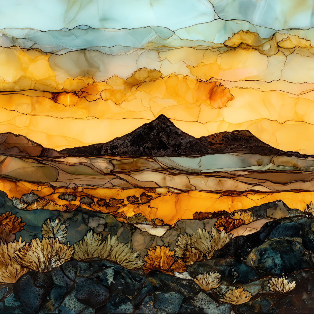 Lava Beds — ceramic art tile