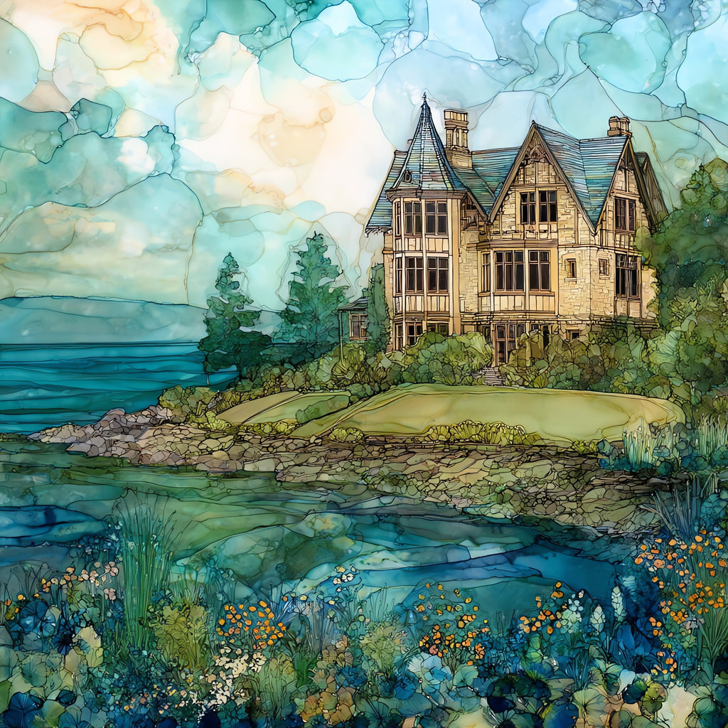 Doris Duke Rough Point — ceramic art tile