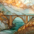 Bixby Creek Bridge — ceramic art tile