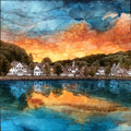 the Brookfield Floating Bridge — ceramic art tile