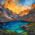 Rae Lakes — ceramic art tile