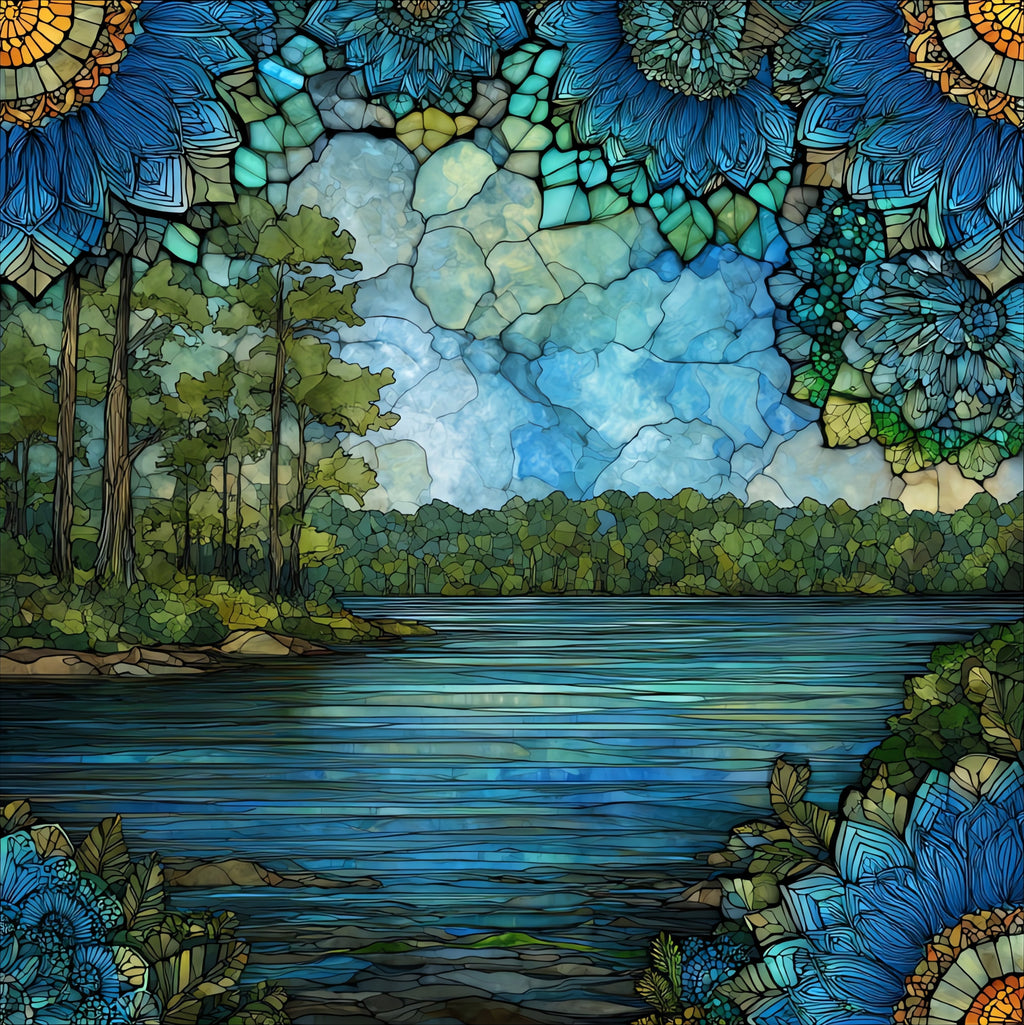 the Connecticut River — ceramic art tile