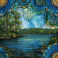 the Connecticut River — ceramic art tile