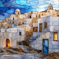 Pyrgos Marble Village — ceramic art tile