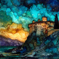 Great Meteoron Monastery — ceramic art tile