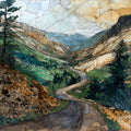 the Quad Creek switchbacks on the — ceramic art tile