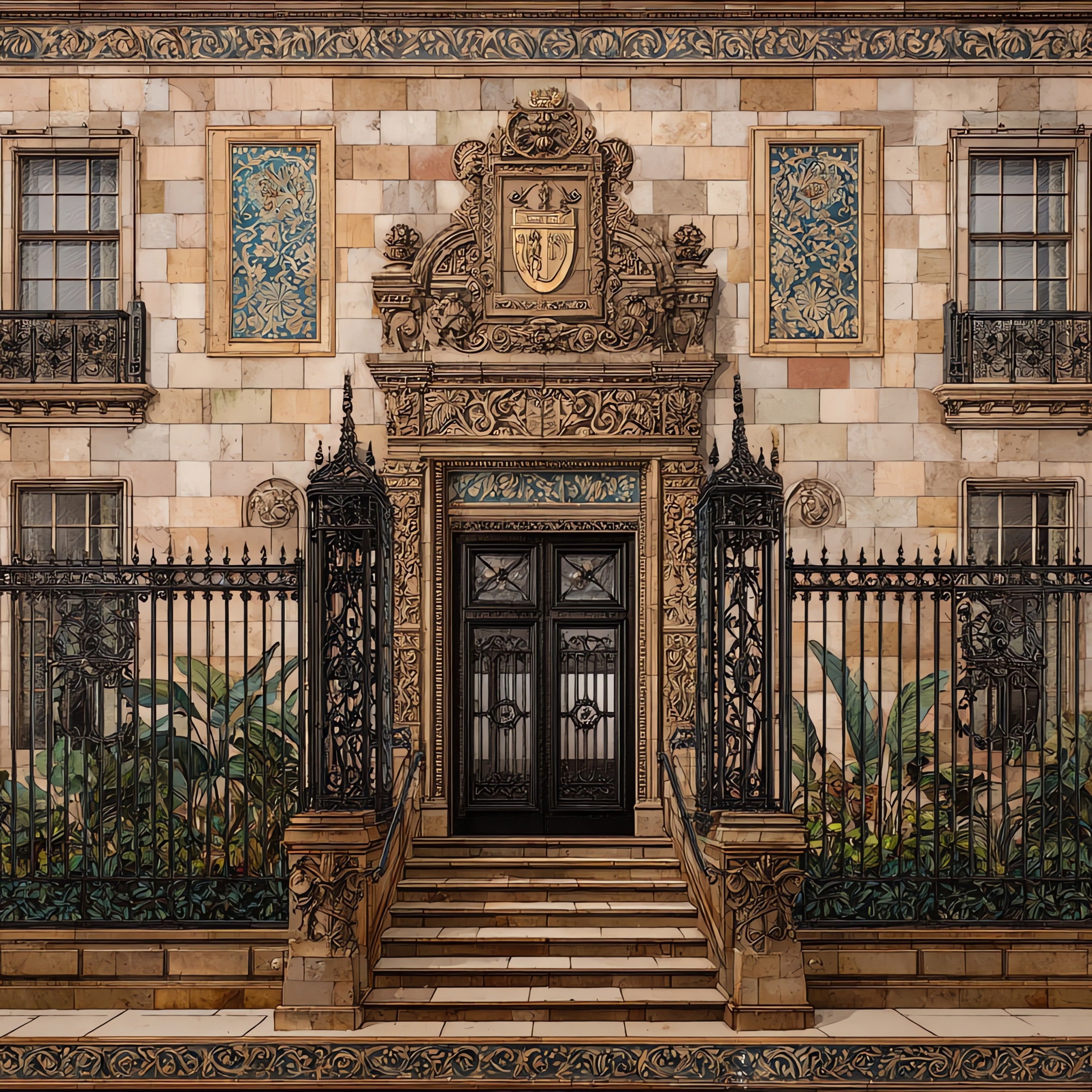 the Cornelius Vanderbilt II — ceramic art tile