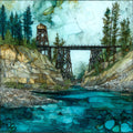 Sluice Boxes State Park Montana — ceramic art tile