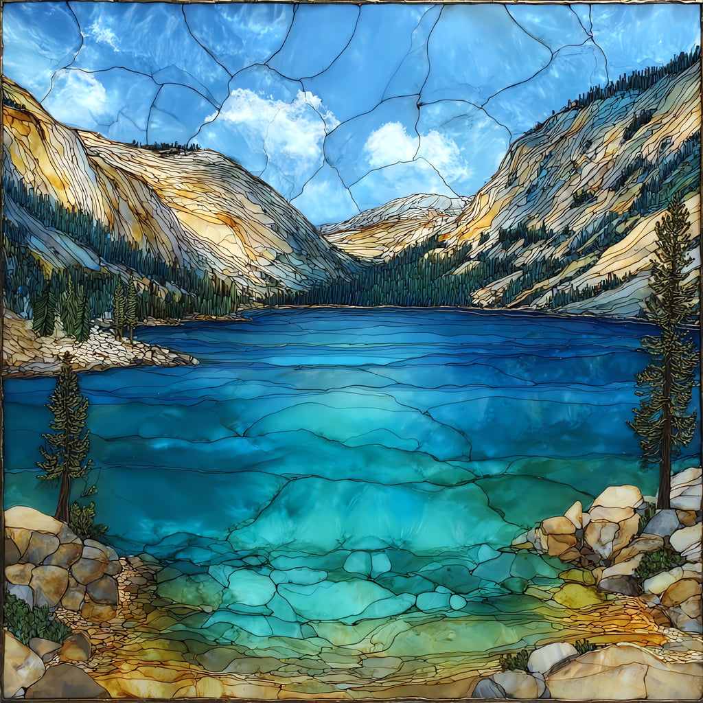 Tenaya Lake — ceramic art tile