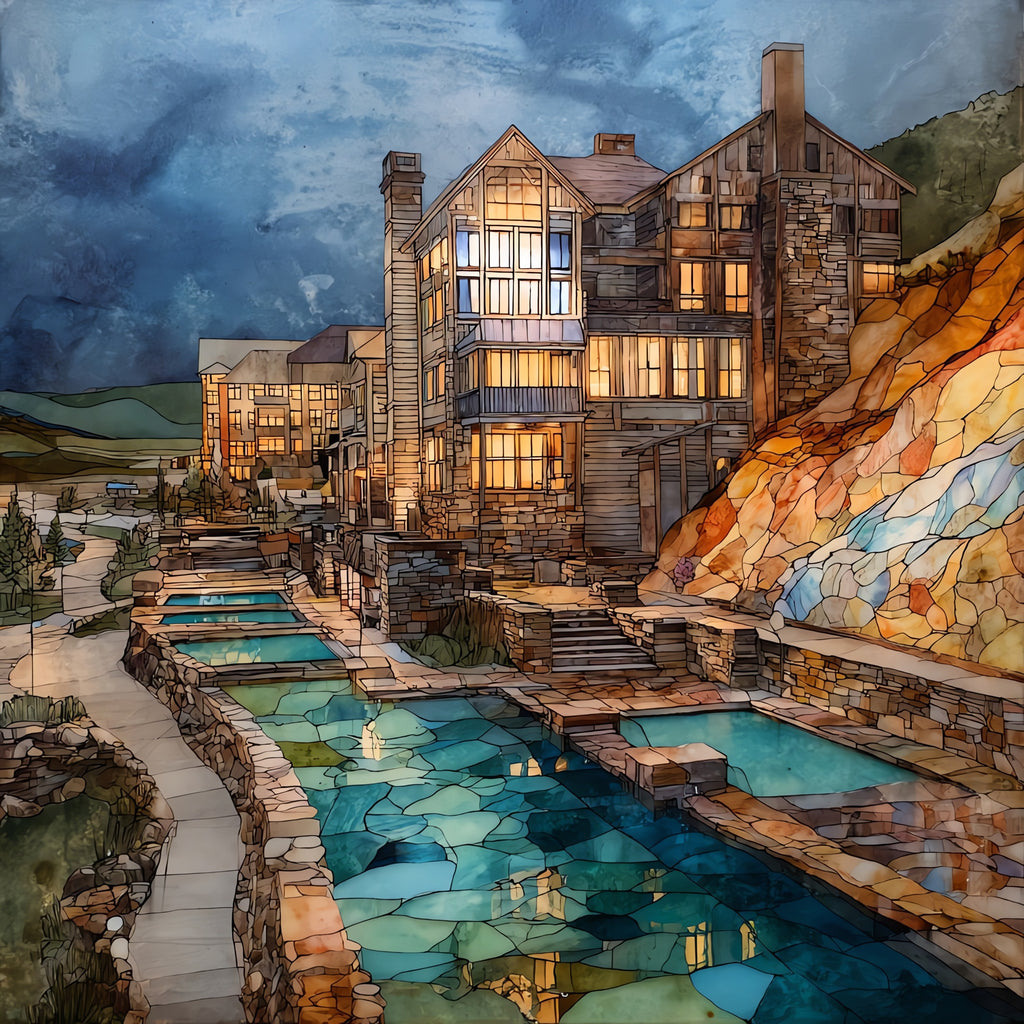 Pagosa Hot Springs Resort San Juans — ceramic art tile