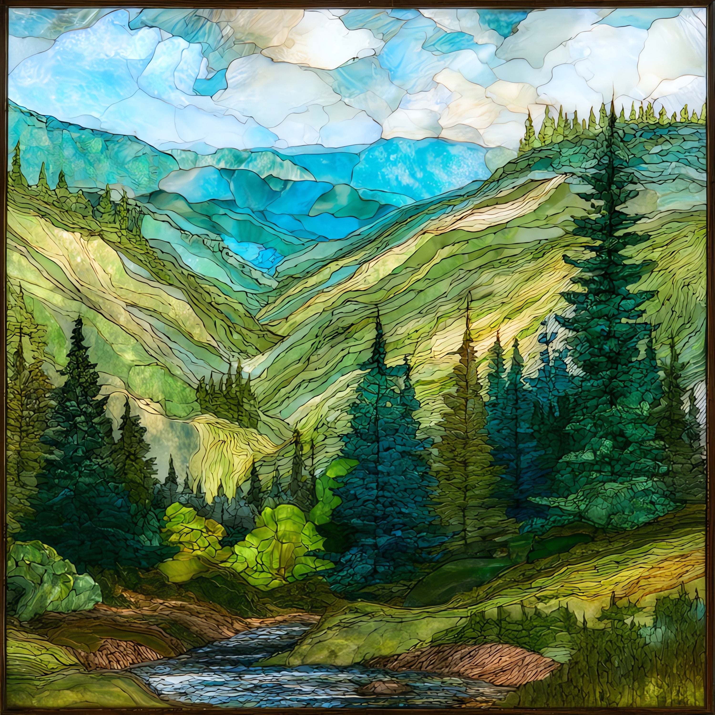 the Mad River Glen single chair — ceramic art tile