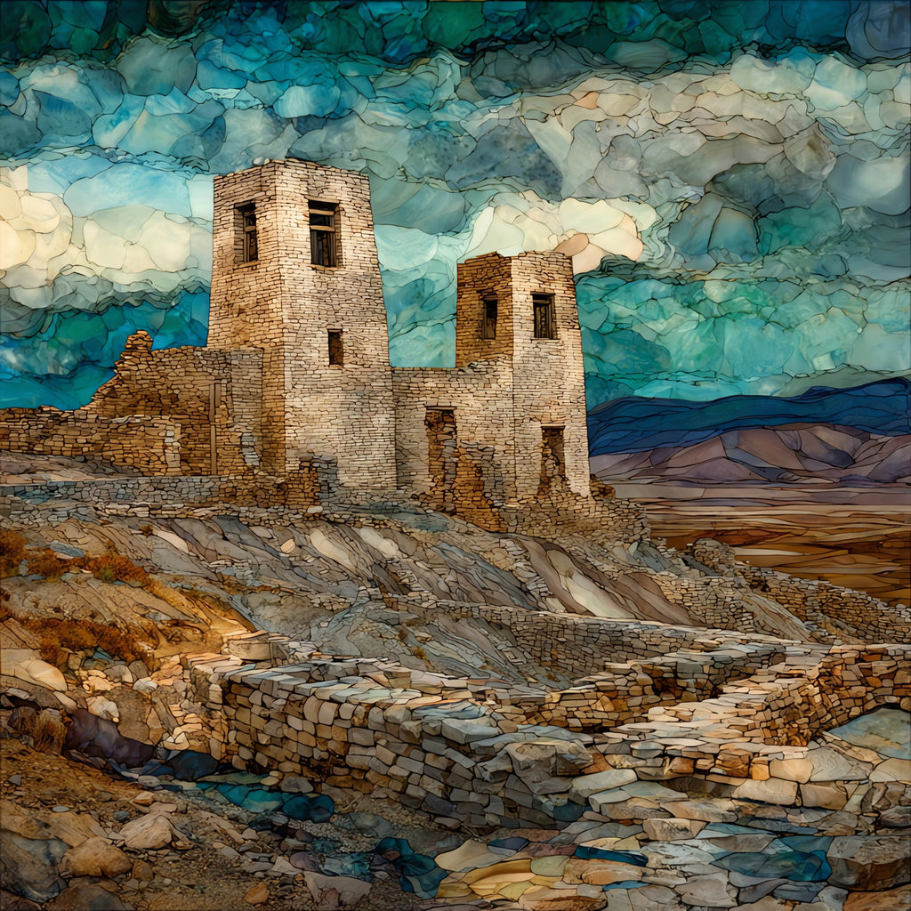 Salinas Pueblo Missions Gran — ceramic art tile