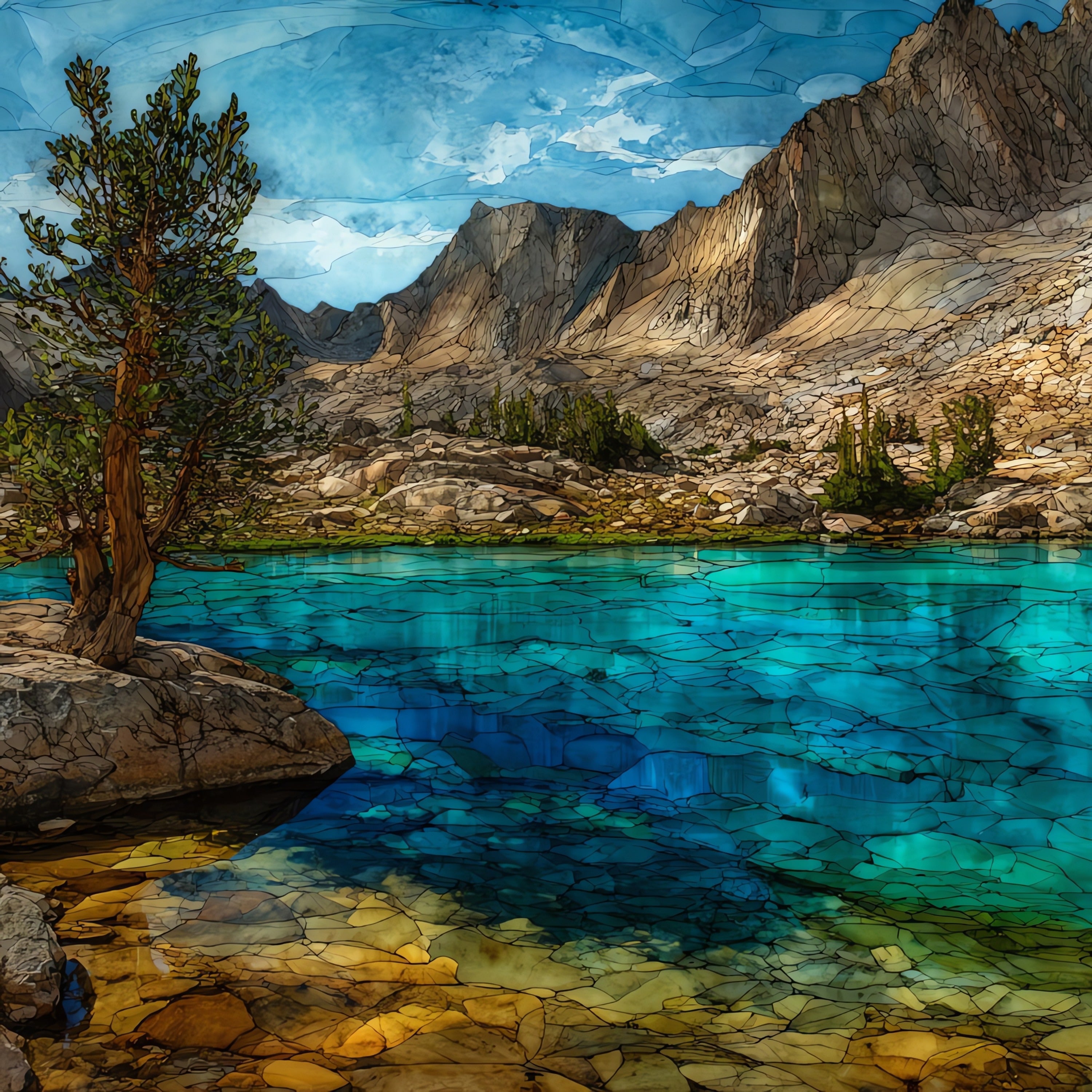 Teresa Lake — ceramic art tile