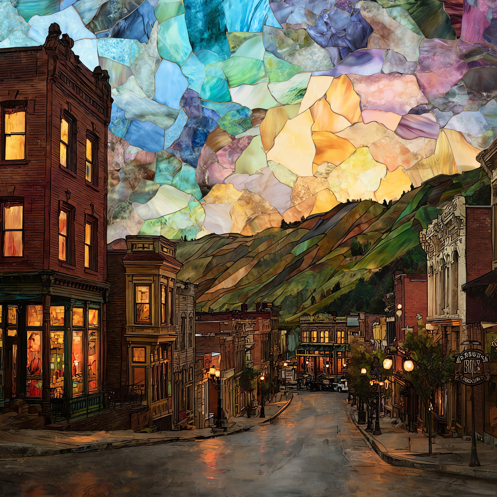 Cripple Creek historic district Front Range — ceramic art tile