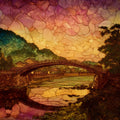 Arashiyama Togetsukyo Bridge — ceramic art tile