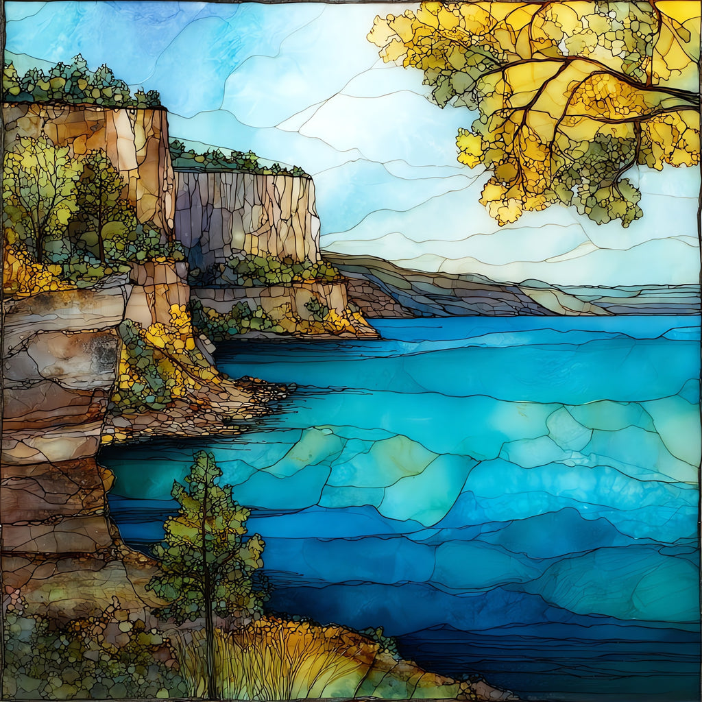 Lake Pepin between the — ceramic art tile