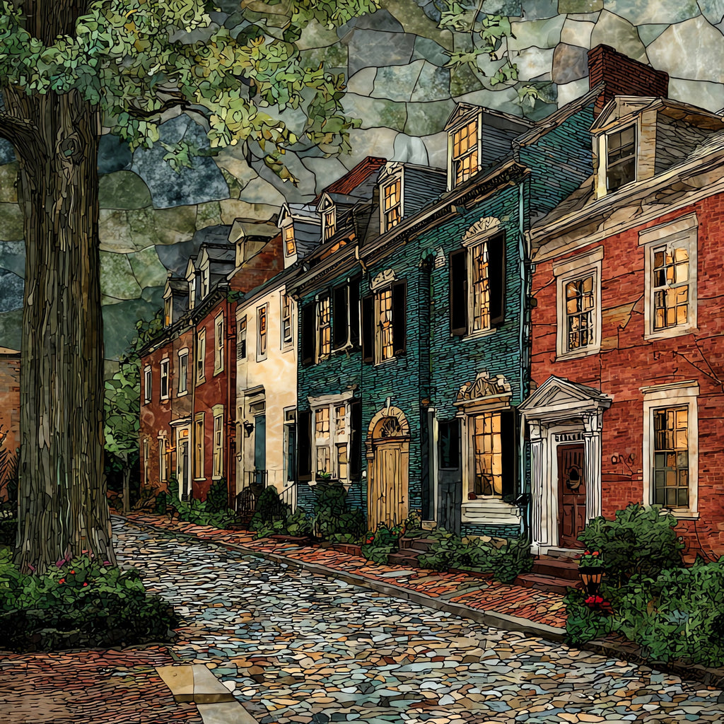 the Benefit Street historic — ceramic art tile