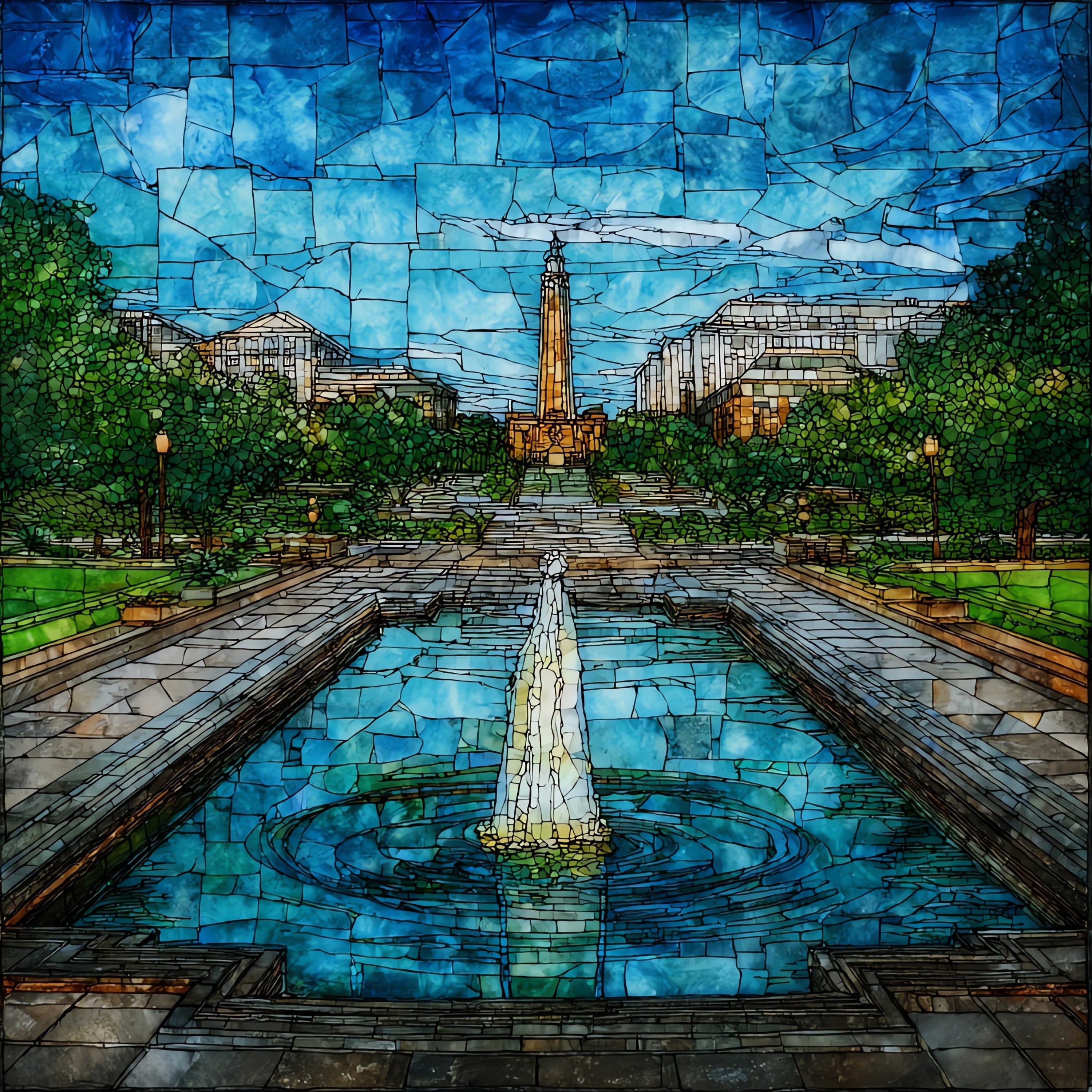 the Centennial Mall — ceramic art tile