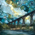 the High Trestle Bridge — ceramic art tile
