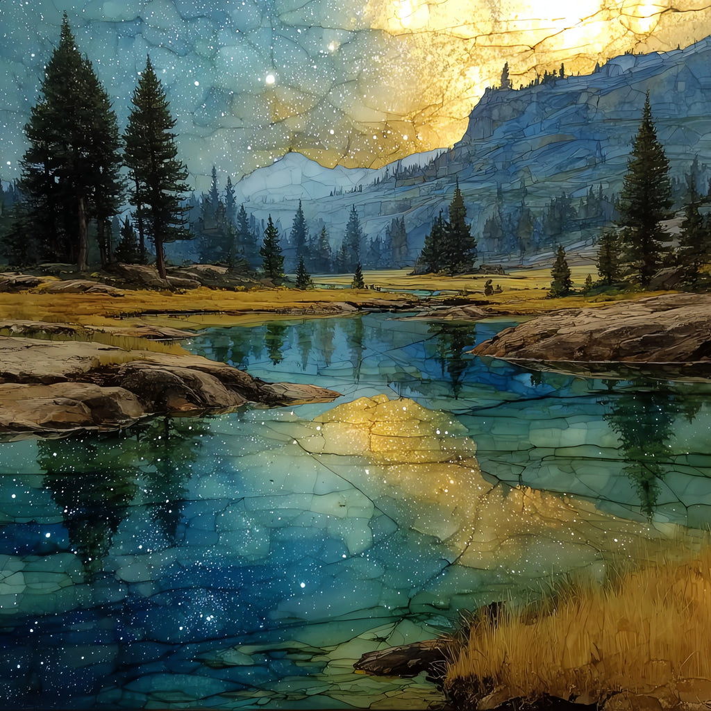 Tuolumne Meadows — ceramic art tile