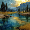 Tuolumne Meadows — ceramic art tile