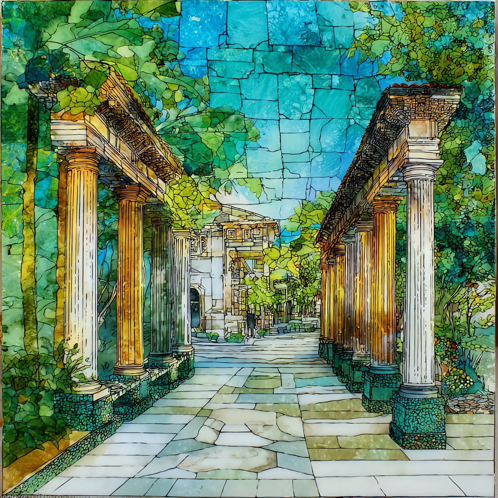 Liston Colonnade — ceramic art tile