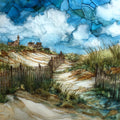 a Long Beach Island Surf City — ceramic art tile