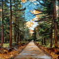 a Pine Barrens fire road — ceramic art tile