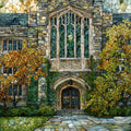 Princeton University Nassau Hall — ceramic art tile
