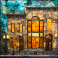 Mantorville historic limestone Main — ceramic art tile