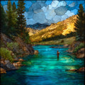 the North Platte River — ceramic art tile