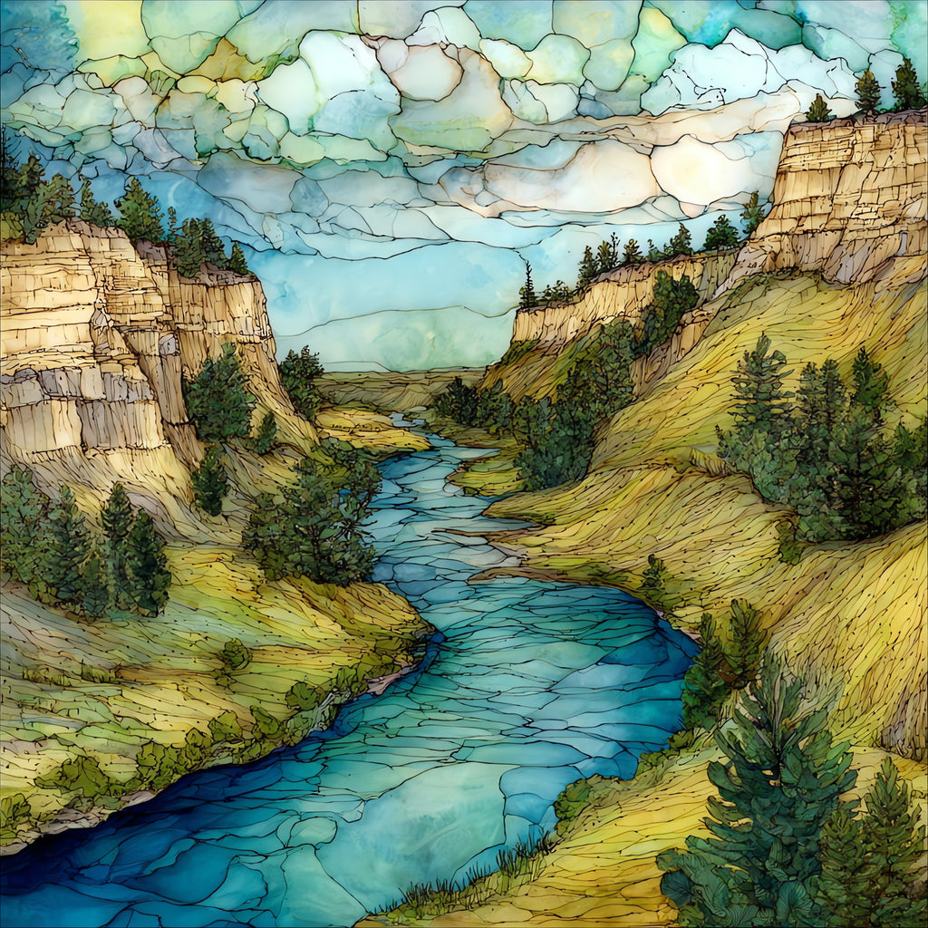 the Niobrara National Scenic — ceramic art tile
