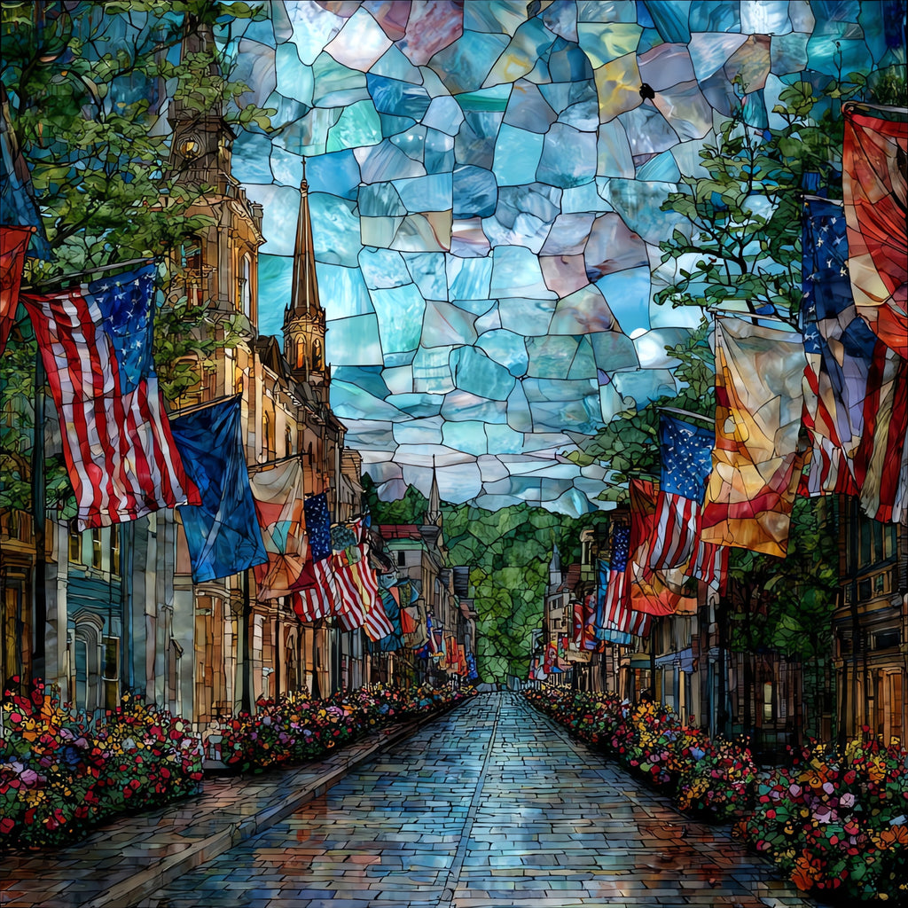 the Bristol Fourth of July Parade — ceramic art tile