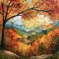 the Brown County State Park scenic — ceramic art tile