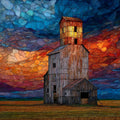 a lone Mississippi Delta — ceramic art tile
