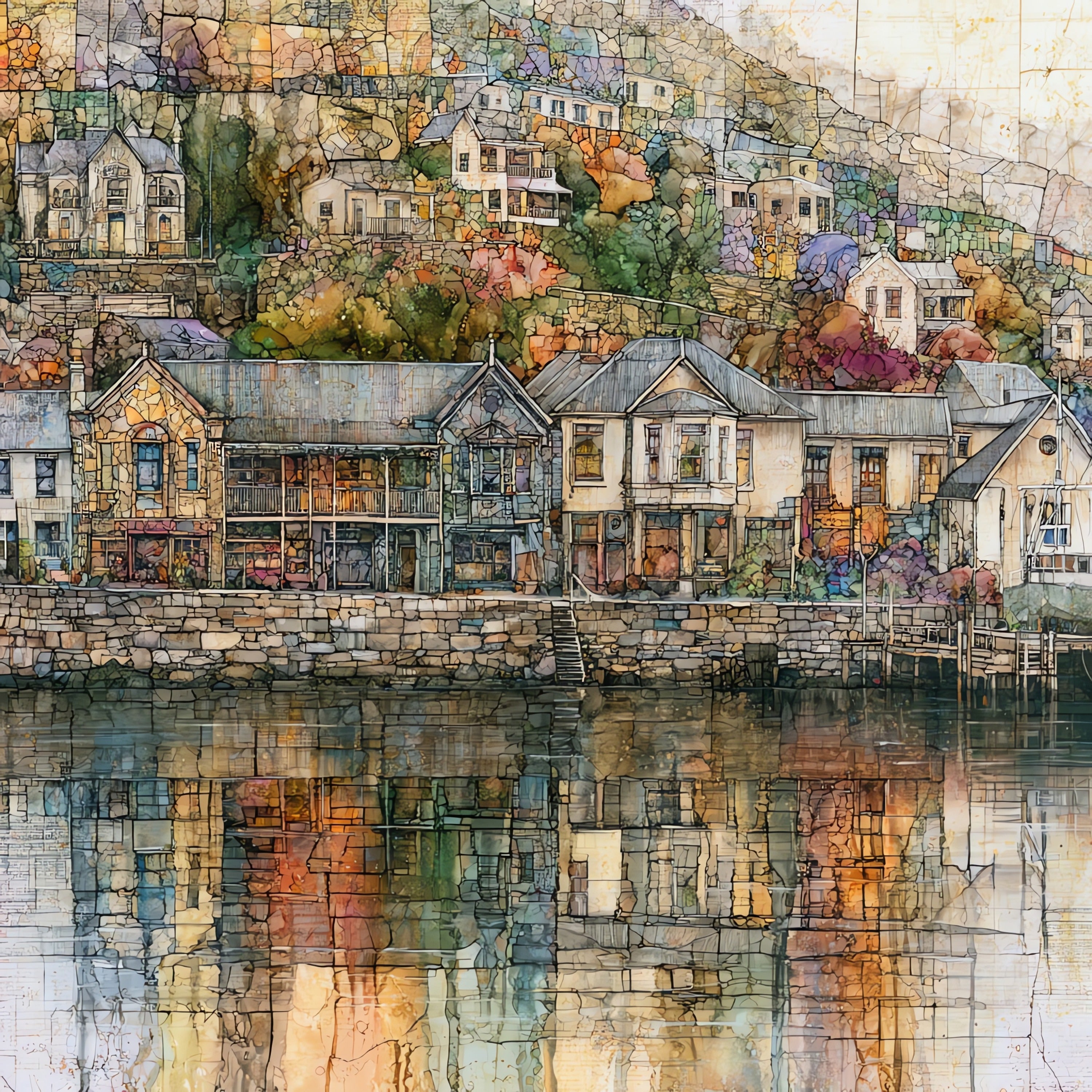 Victorian storefronts of Simon's — ceramic art tile