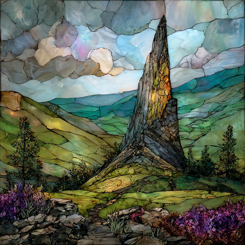 Dragons Tooth near Catawba Virginia — ceramic art tile