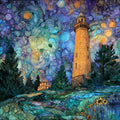 the Hubbard Park observation tower — ceramic art tile
