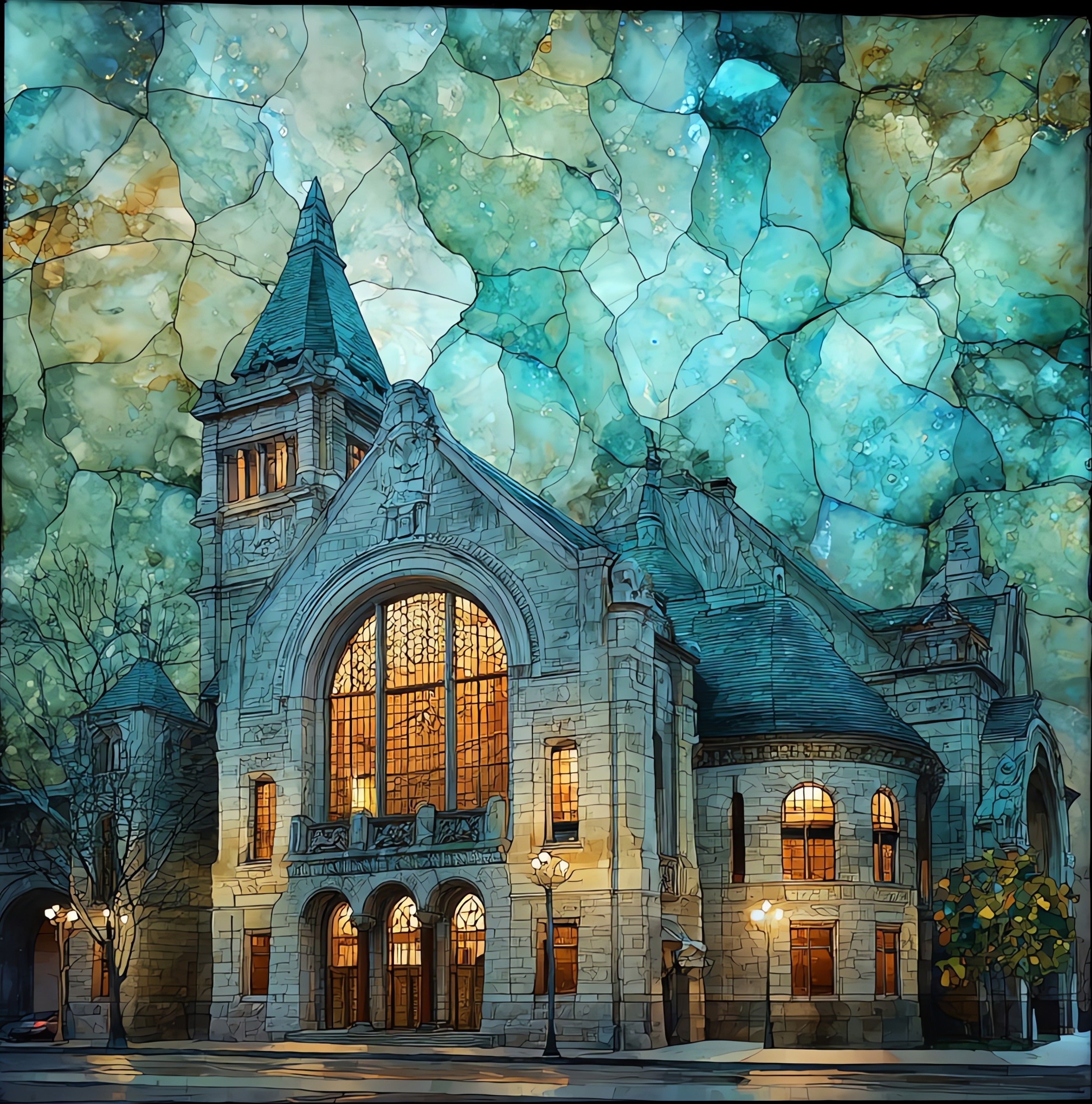 the Detroit Institute of Arts — ceramic art tile