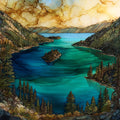 Emerald Bay Lake Tahoe — ceramic art tile
