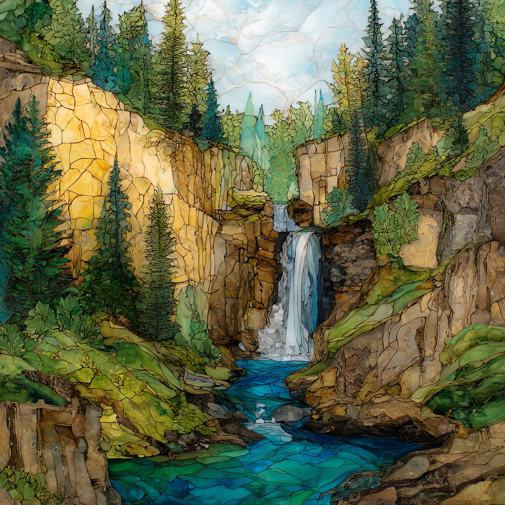 Roughlock Falls — ceramic art tile