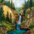 Roughlock Falls — ceramic art tile