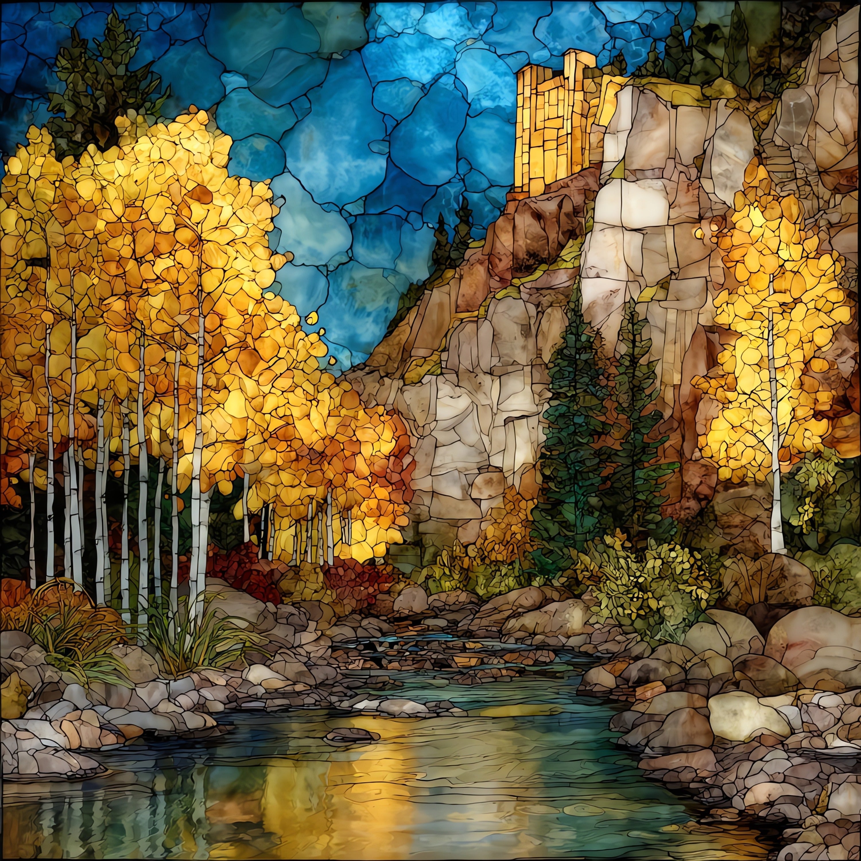Spearfish Canyon — ceramic art tile