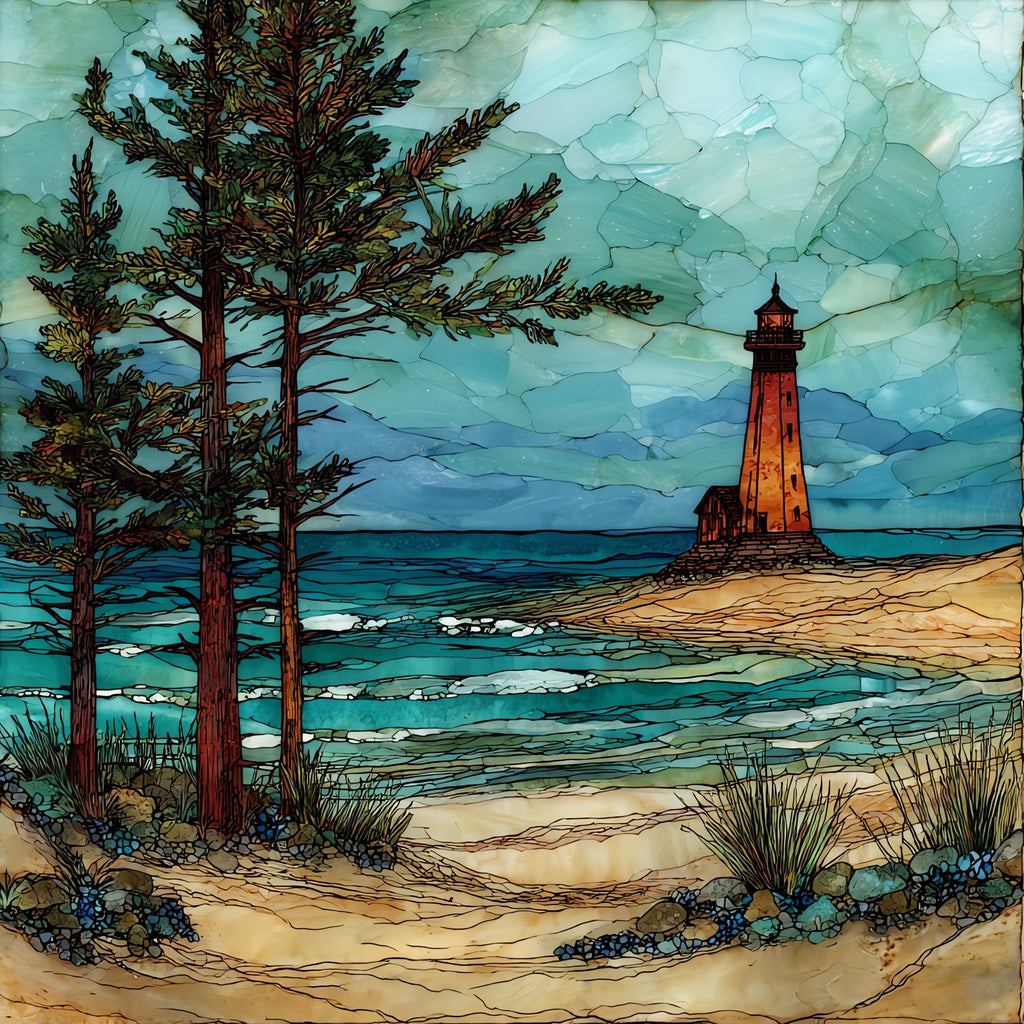 Orient Beach State Park on the — ceramic art tile