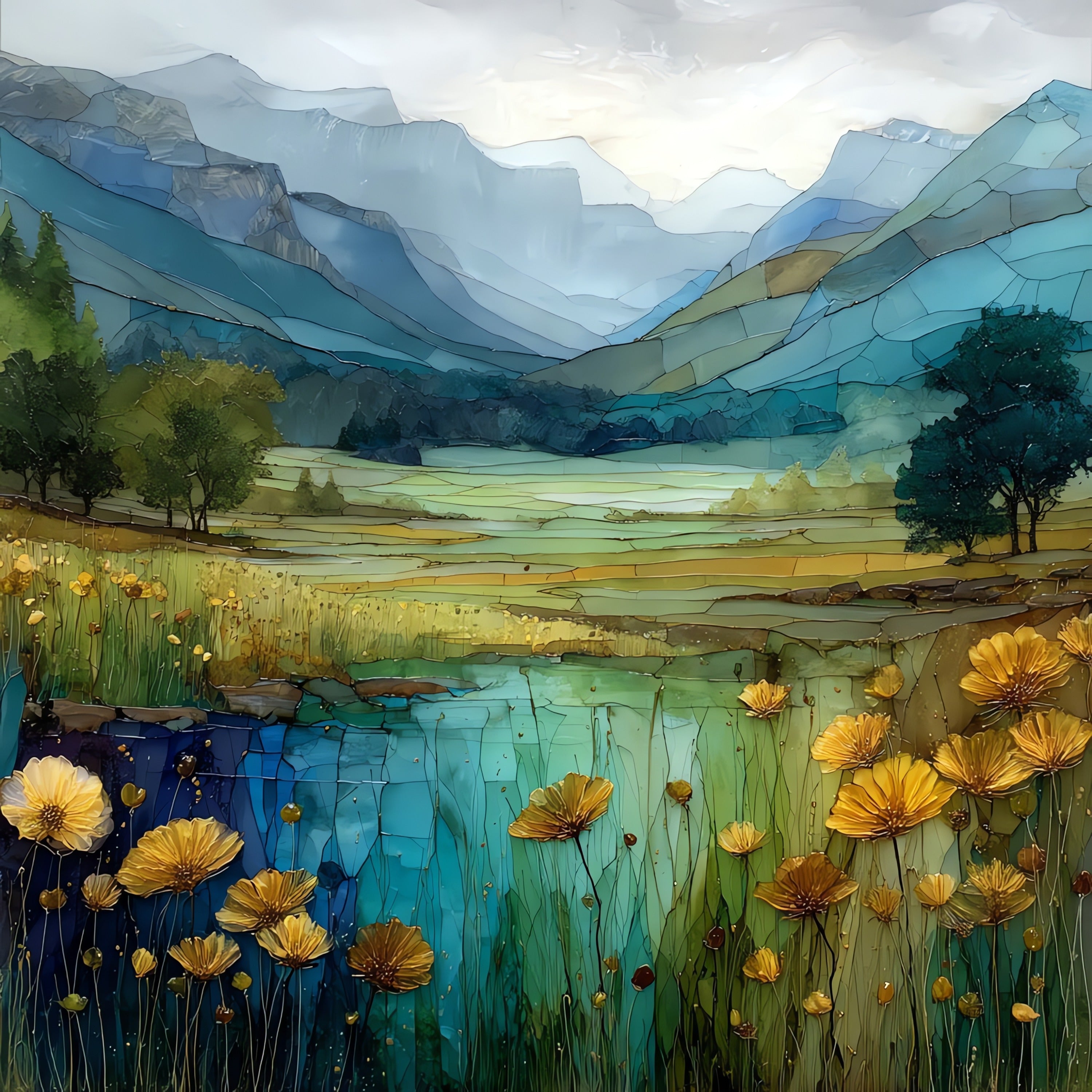 Moraine Park — ceramic art tile