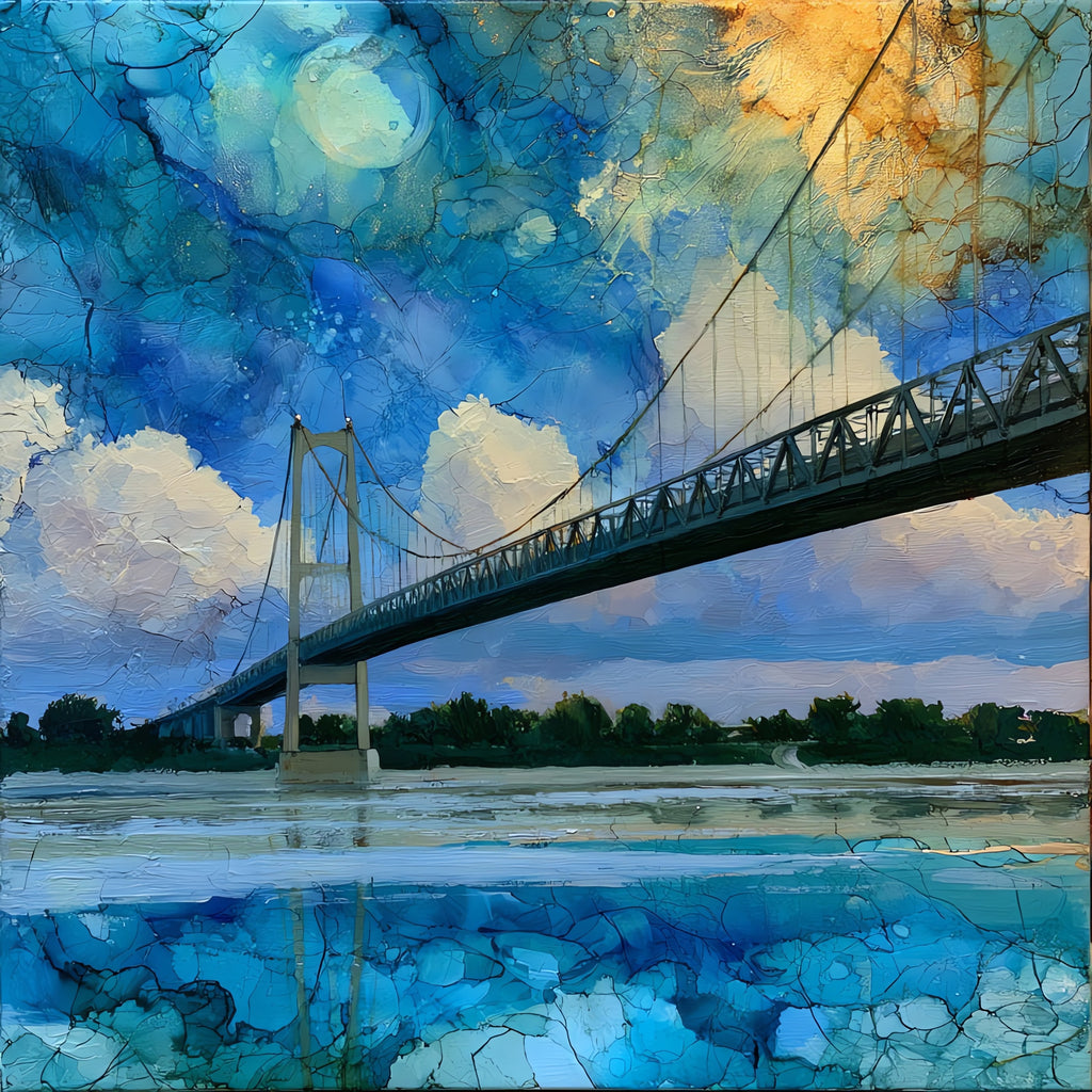 the Liberty Memorial Bridge — ceramic art tile