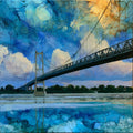 the Liberty Memorial Bridge — ceramic art tile