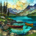 Heart Lake — ceramic art tile
